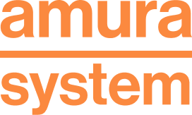 Logo naranja de Amura System -Soluciones de impermeabilización, sistemas técnicos para techos, terrazas y zonas húmedas.